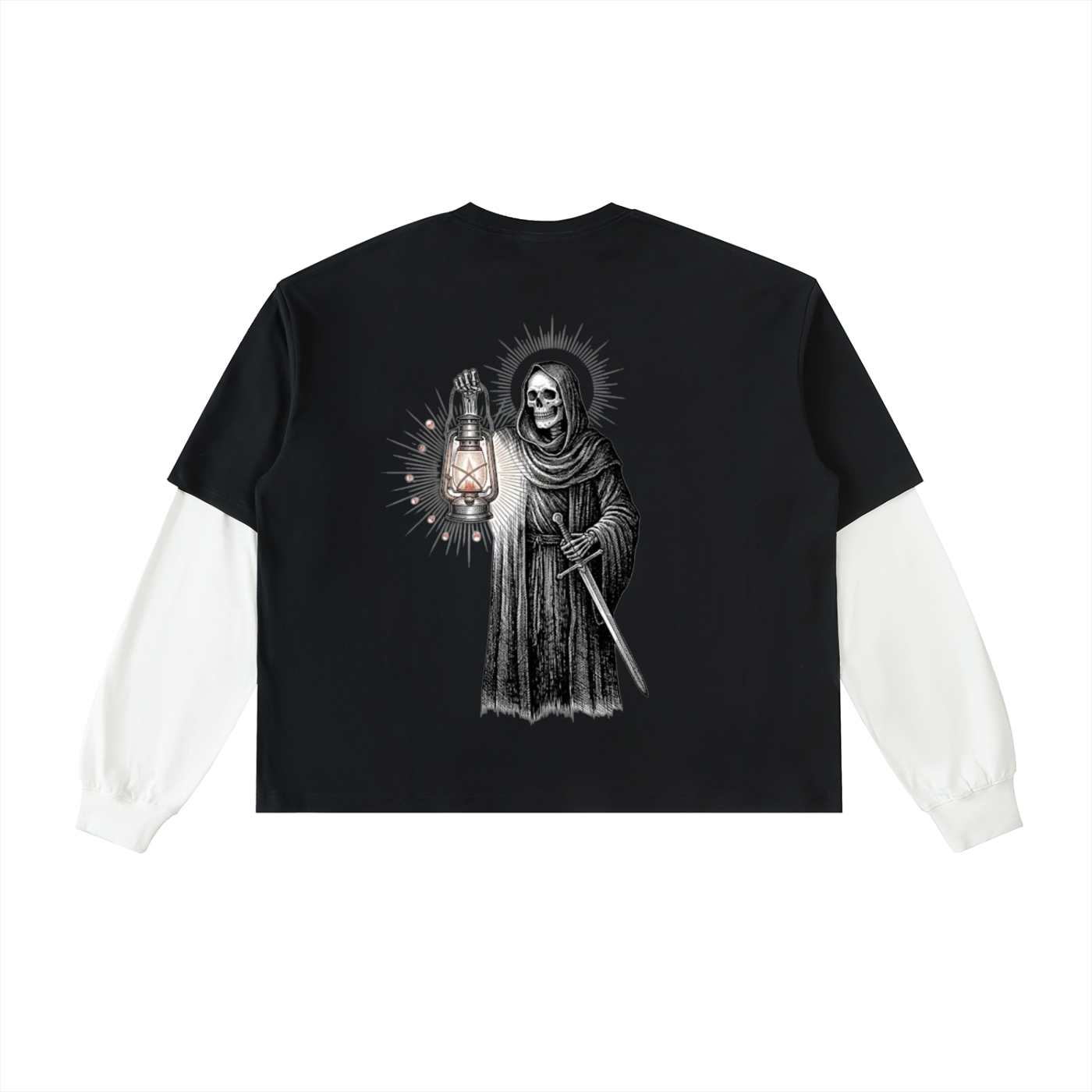 Black on white T